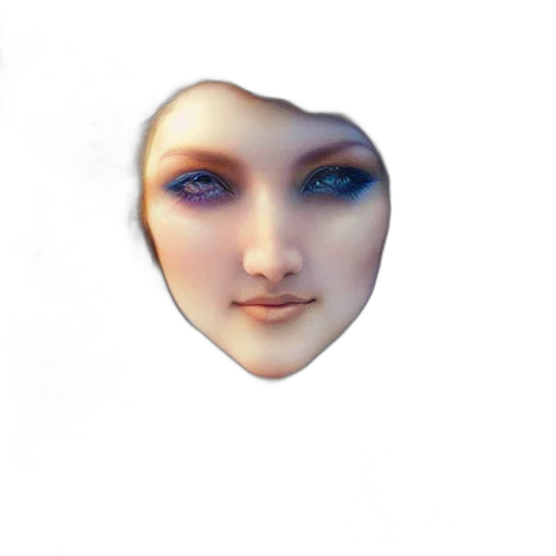 face, mask, jewelry, creature, photorealistic, 3d render, fantasy art, concept art transparent PNG cut-out