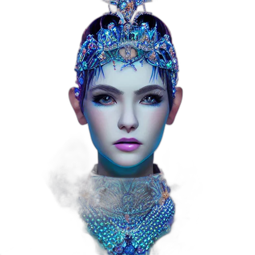 crown, jewelry, mask, face transparent PNG cut-out
