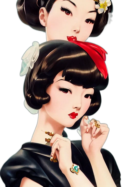 jewelry, dress, staff, photorealistic transparent PNG cut-out