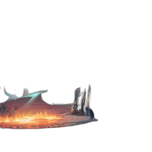 shoes, dragon, crown, weapon, concept art, fantasy art, 3d render, watercolor transparent PNG cut-out