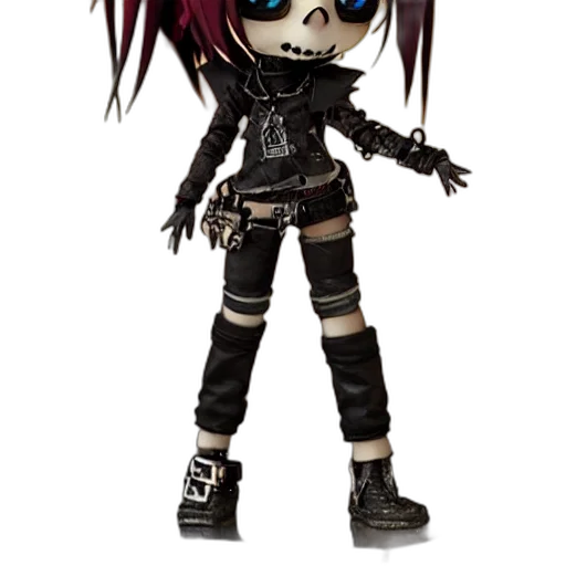 concept art, cartoon, 3d render, cyberpunk transparent PNG cut-out