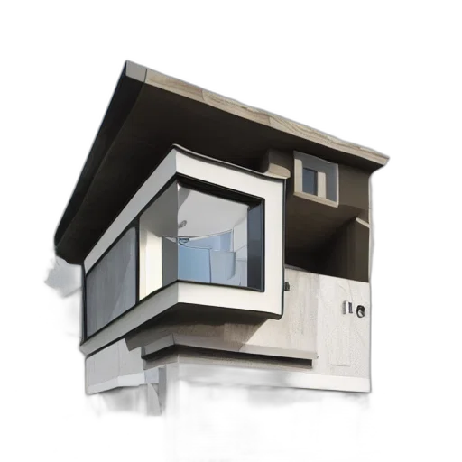 building, 3d render, photorealistic, concept art transparent PNG cut-out