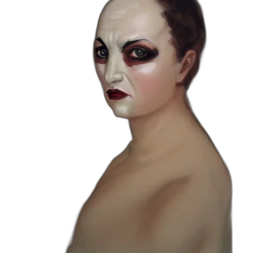 mask, face, creature, staff, concept art, photorealistic, oil painting, 3d render transparent PNG cut-out