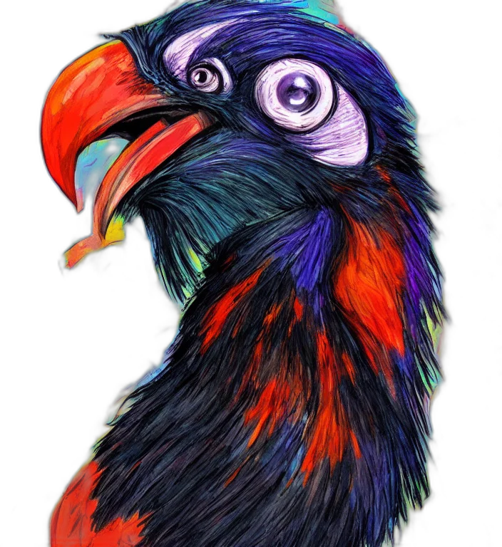 animal, mask, creature, crown, watercolor, photorealistic, concept art, oil painting transparent PNG cut-out