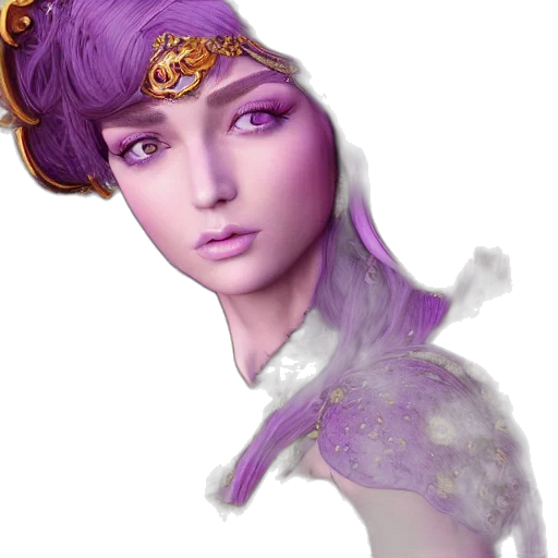 crown, jewelry, face, mask, fantasy art, photorealistic, concept art, 3d render transparent PNG cut-out