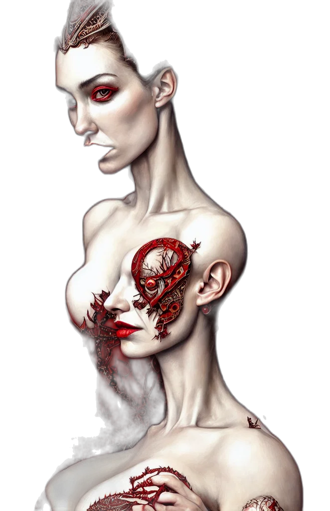 face, creature, jewelry, mask transparent PNG cut-out