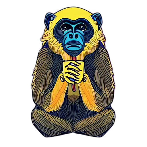 mask, jacket, animal, concept art, pixel art, cartoon, 3d render, howler transparent PNG cut-out