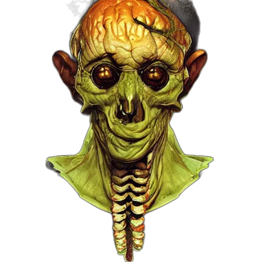 mask, face, creature, staff transparent PNG cut-out