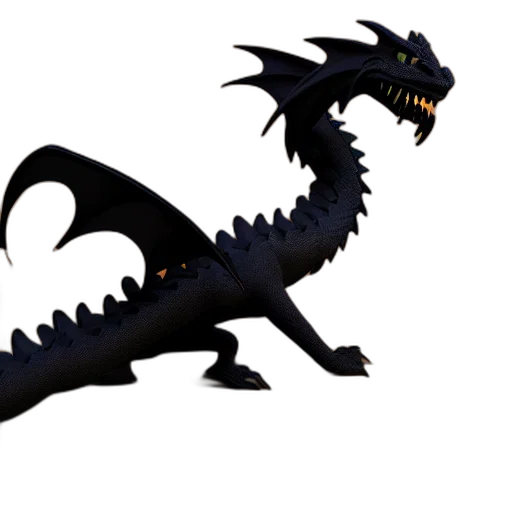 dragon, creature, staff, animal, concept art, 3d render, pixel art, fantasy art transparent PNG cut-out
