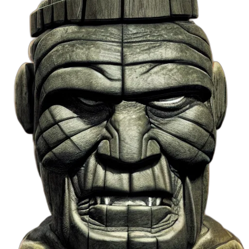 mask, face, staff, creature transparent PNG cut-out