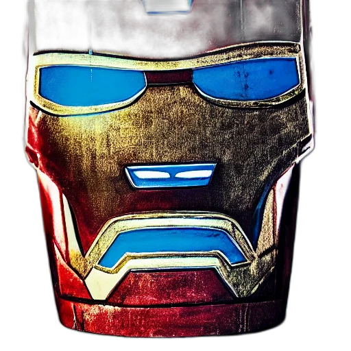 mask, face, bottle, robot, comic book art, concept art, 3d render, cartoon transparent PNG cut-out