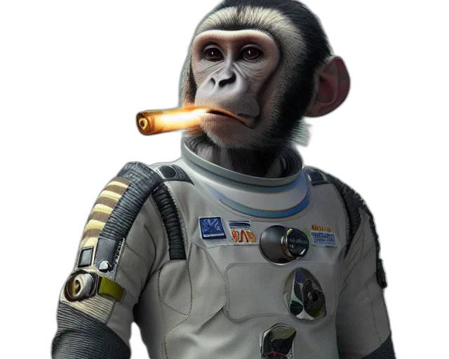 staff, animal, robot, creature, concept art, 3d render, photorealistic, pixel art transparent PNG cut-out
