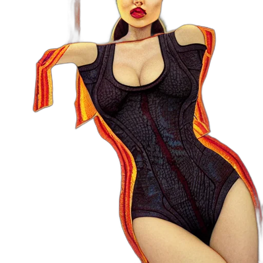 dress, staff, jacket, concept art transparent PNG cut-out