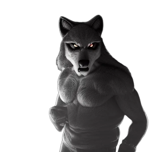 animal, creature, mask, 3d render transparent PNG cut-out