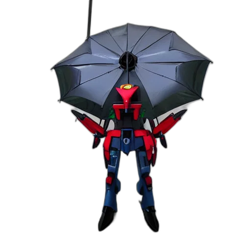 umbrella, jacket, robot, concept art transparent PNG cut-out