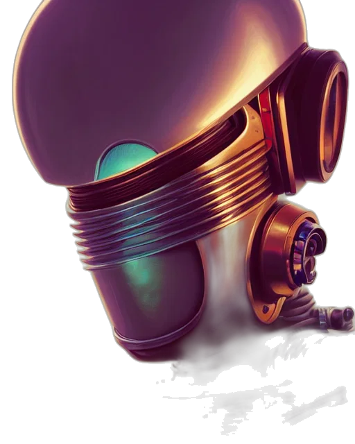 mask, robot, weapon, staff transparent PNG cut-out