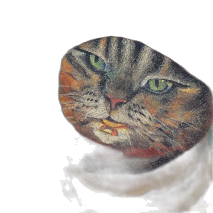 face, animal, hat, jewelry, photorealistic, oil painting, watercolor, pencil sketch transparent PNG cut-out