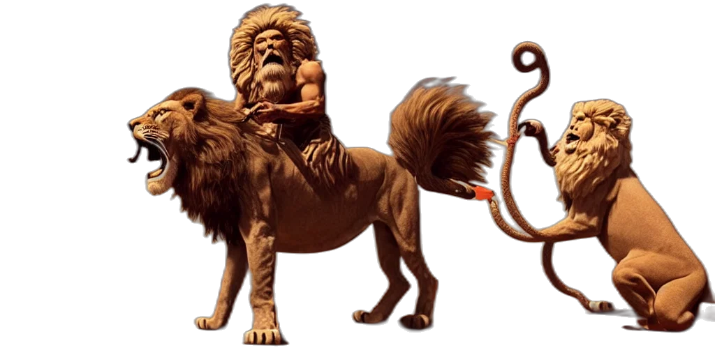 animal, staff, crown, creature transparent PNG cut-out