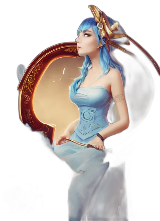dress, crown, staff, jewelry transparent PNG cut-out