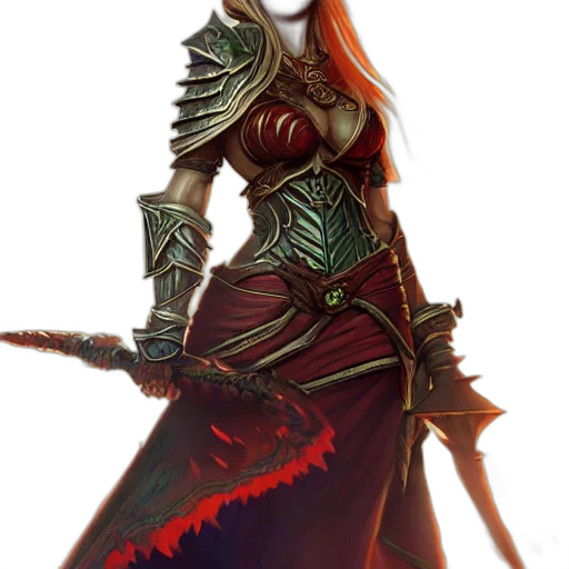 staff, mask, sword, fantasy art transparent PNG cut-out