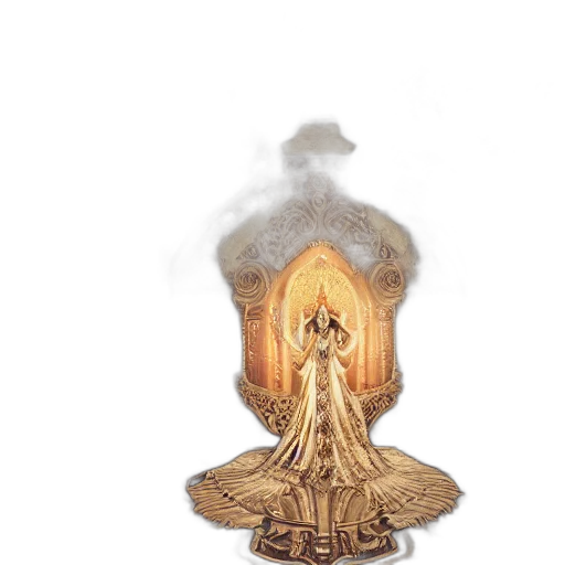 crown, dress, staff, hair transparent PNG cut-out