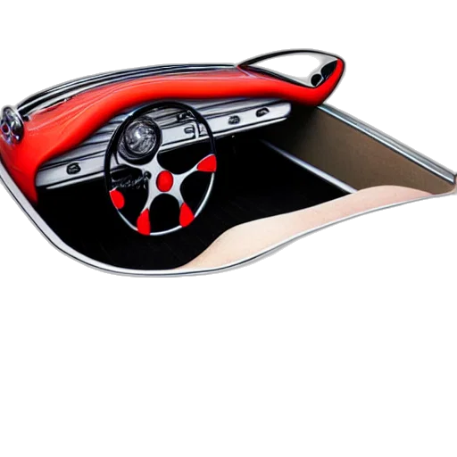 car, weapon, umbrella, cartoon, 3d render, concept art, photorealistic, retro transparent PNG cut-out