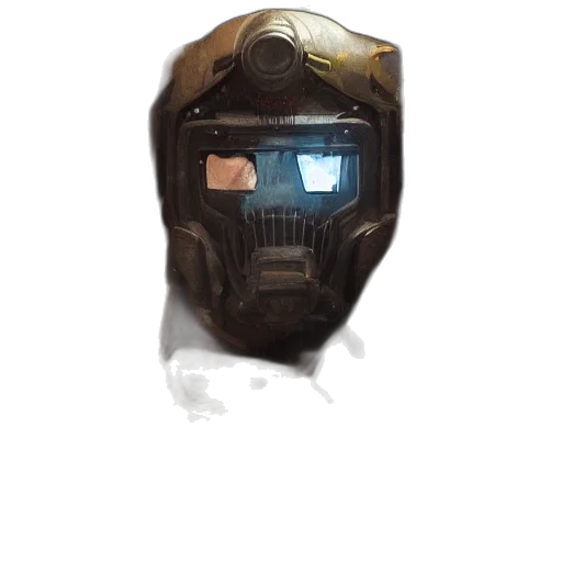 mask, robot, face, weapon, concept art, watercolor, 3d render, cyberpunk transparent PNG cut-out