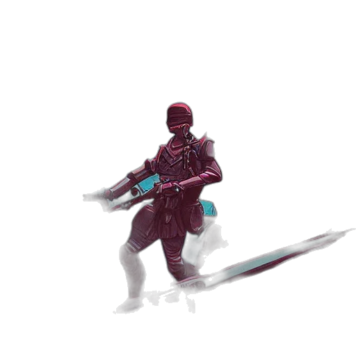 sword, weapon, staff, robot transparent PNG cut-out