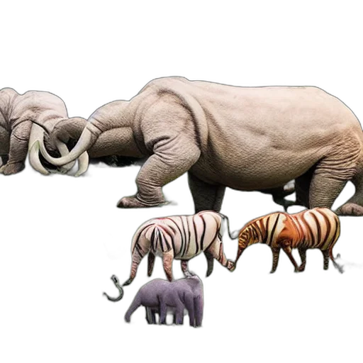 animal, creature, concept art, 3d render transparent PNG cut-out