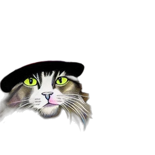 hat, animal, photorealistic, cartoon, pixel art, anime, beautiful, work transparent PNG cut-out