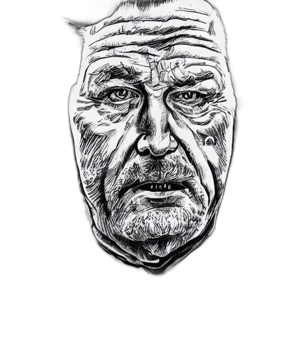 face, mask, hat, umbrella, pencil sketch, photorealistic, comic book art, cartoon transparent PNG cut-out