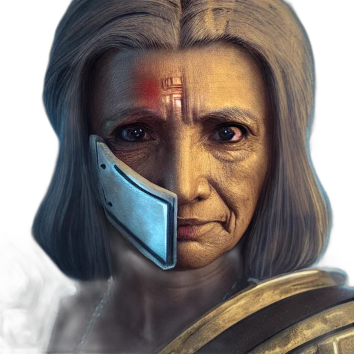 face, mask, sword, staff transparent PNG cut-out