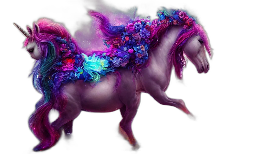 animal, dragon, creature, hair, fantasy art, photorealistic, concept art, vaporwave transparent PNG cut-out