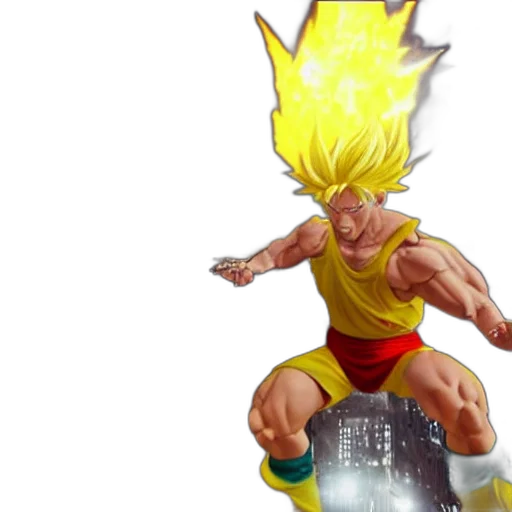 concept art, 3d render, pixel art, comic book art, photo, realistic, super, sayan transparent PNG cut-out
