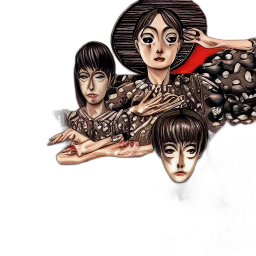 dress, hair, jewelry, mask, comic book art, concept art, fantasy art, cartoon transparent PNG cut-out