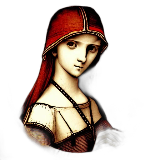 face, dress, hat, staff, pixel art, photorealistic, fantasy art, 3d render transparent PNG cut-out