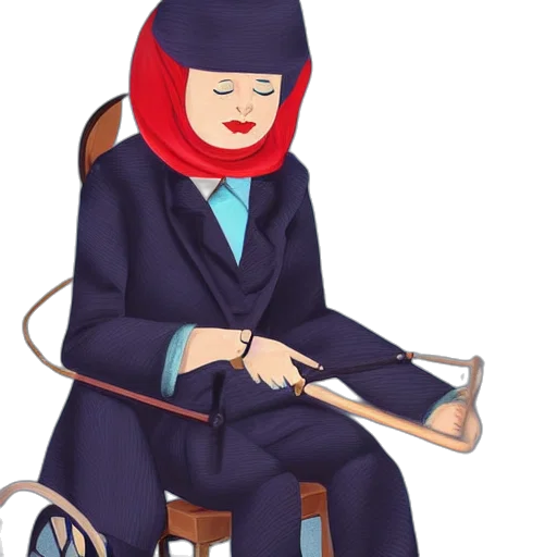 staff, furniture, jacket, hat transparent PNG cut-out
