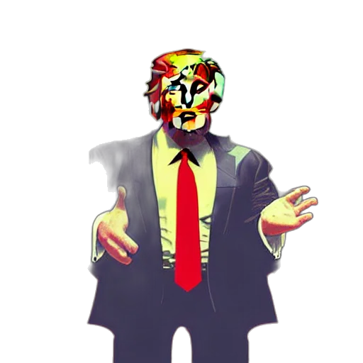 mask, face, staff, cartoon, concept art, pixel art, comic book art, portrait transparent PNG cut-out