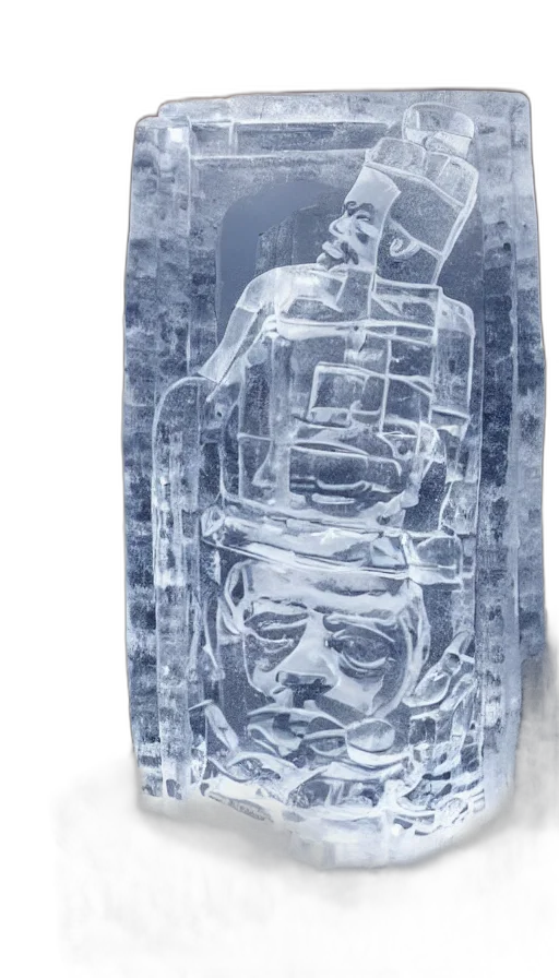dress, bottle, jacket, robot, concept art, dramatic, photo, ice transparent PNG cut-out