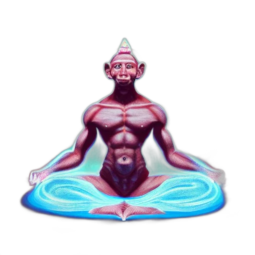concept art, pixel art, 3d render, vaporwave transparent PNG cut-out