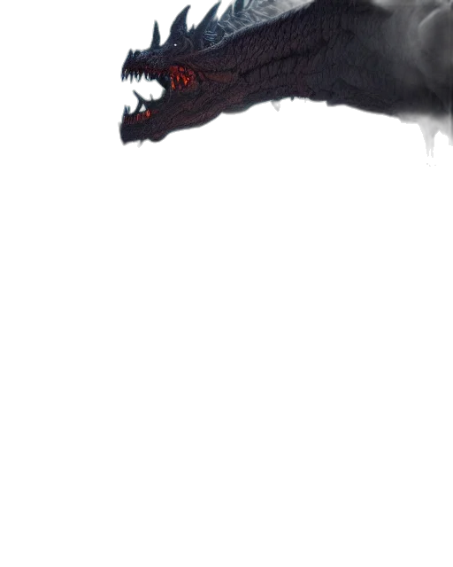 dragon, creature, animal, staff transparent PNG cut-out