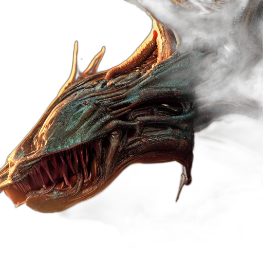 dragon, creature, mask, face transparent PNG cut-out
