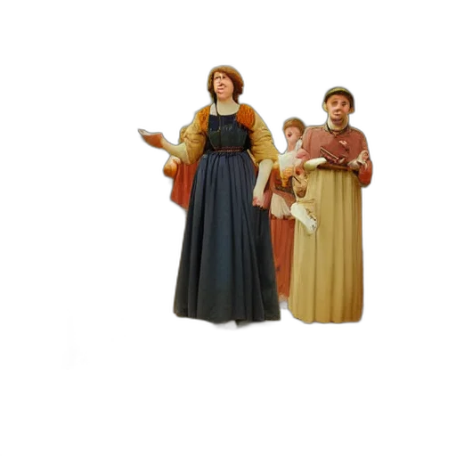 dress, 3d render, concept art, snow, earth tones, pam, beesly, surprised transparent PNG cut-out