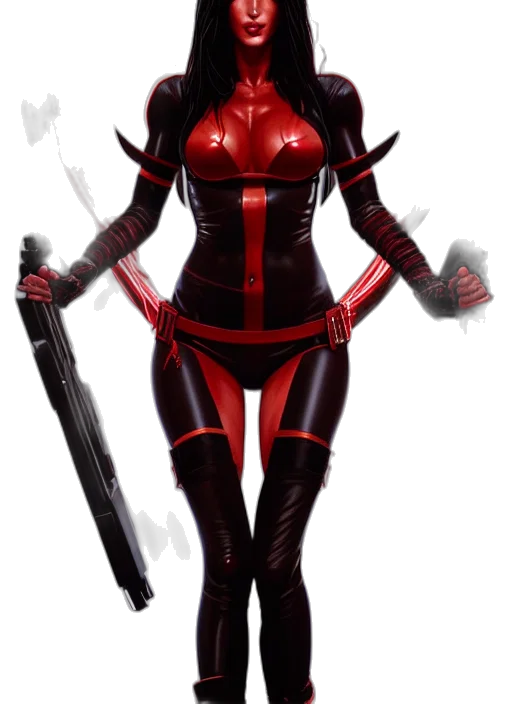 staff, weapon, concept art, comic book art, fantasy art, 3d render, red, symmetry transparent PNG cut-out