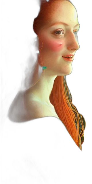 crown, face, jewelry, dress, fantasy art, photorealistic, concept art, 3d render transparent PNG cut-out