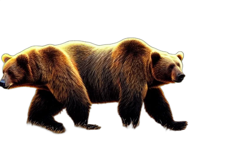 animal, creature, staff, concept art, photorealistic, 3d render, pixel art, bear transparent PNG cut-out