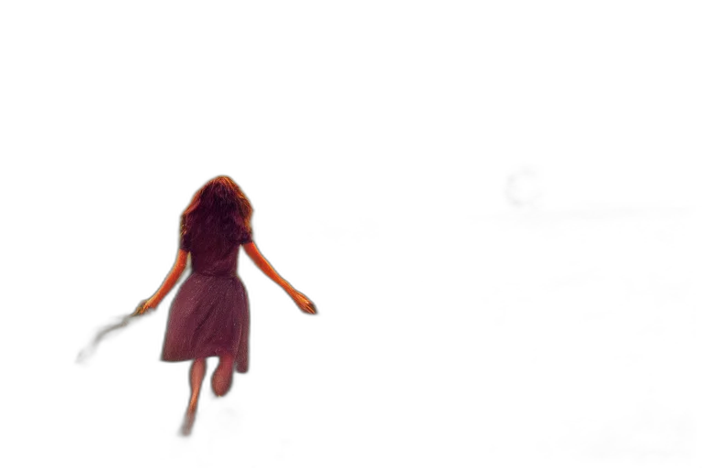 dress, hair, creature, robot transparent PNG cut-out