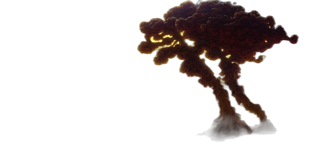 tree, creature, hair, crown, 3d render, concept art, photorealistic, fantasy art transparent PNG cut-out