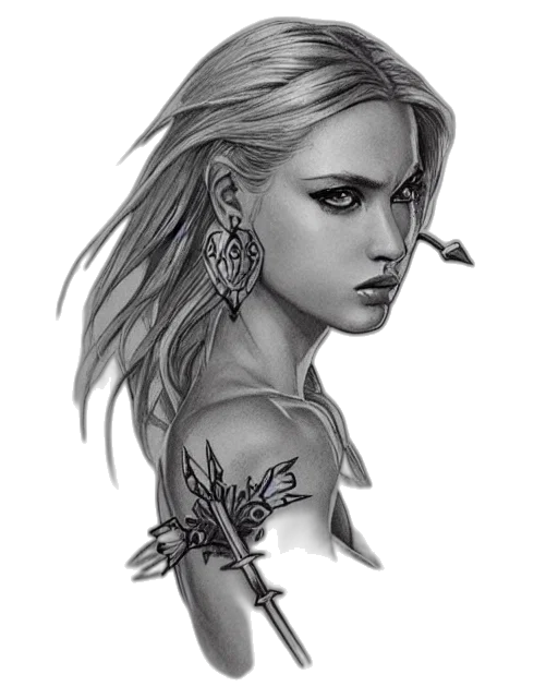 jewelry, face, dragon, fantasy art, photorealistic, concept art, pencil sketch, monochrome transparent PNG cut-out