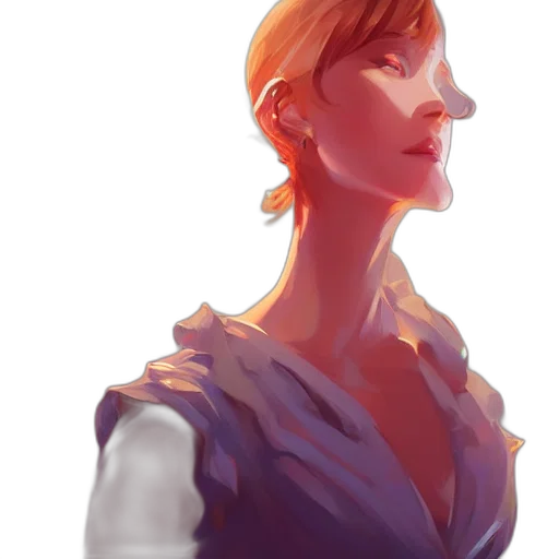 dress, face, staff, robot transparent PNG cut-out